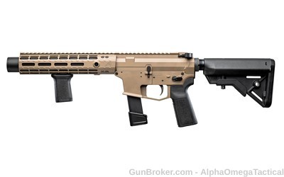 Angstadt Arms, Vanquish-9, Semi-auto, Integrally Suppressed, SBR, 9mm, FDE-img-0