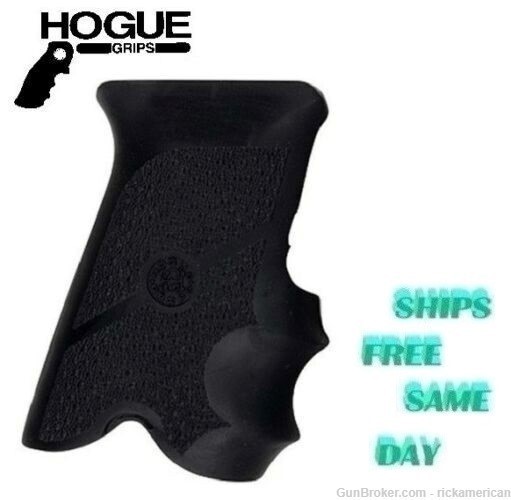 Hogue Ruger P85/P89/P90/P91Grip-Recoil Absorbing Rubber Pistol Grip-85000-img-0