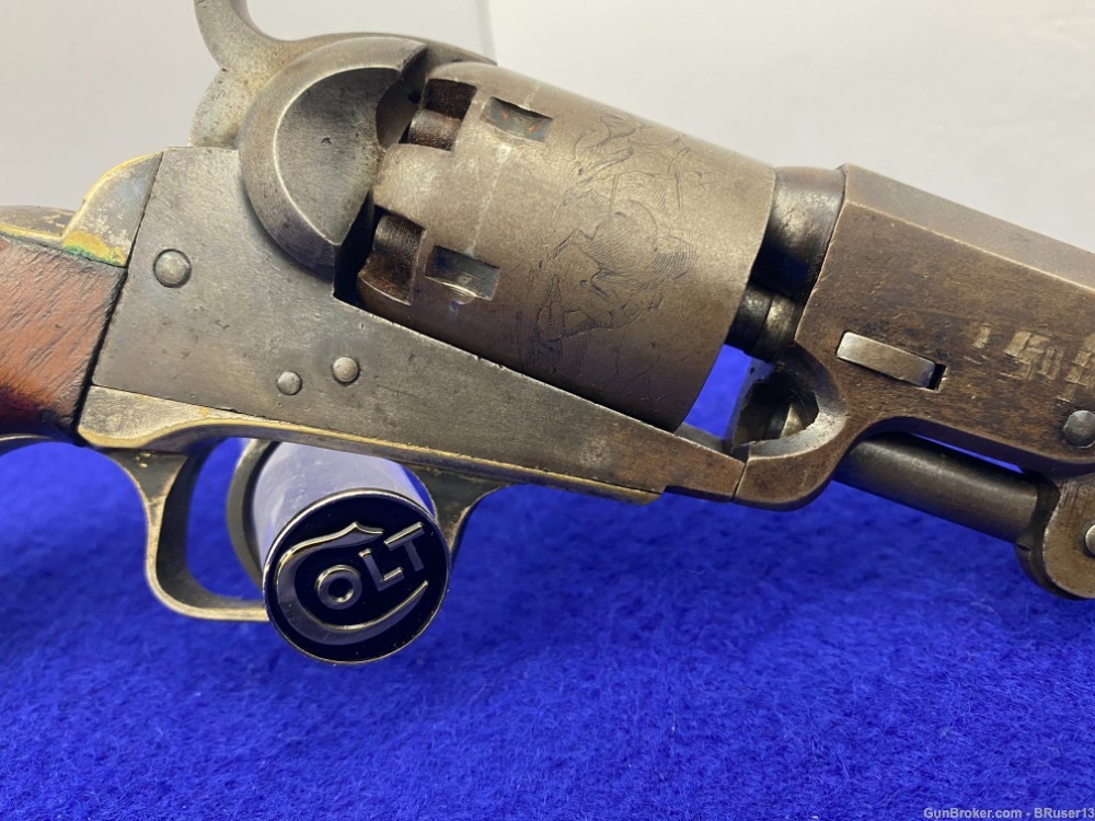 1863 Colt Model 1849 Pocket .31 cal Blue/CCH *AMAZING CIVIL WAR ERA COLT*-img-21