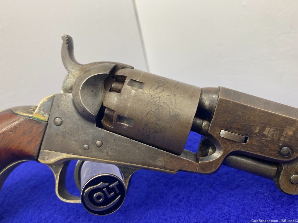 1863 Colt Model 1849 Pocket .31 cal Blue/CCH *AMAZING CIVIL WAR ERA COLT*-img-24