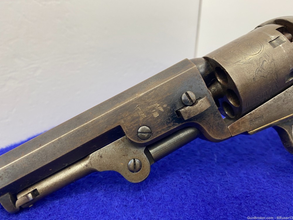 1863 Colt Model 1849 Pocket .31 cal Blue/CCH *AMAZING CIVIL WAR ERA COLT*-img-12