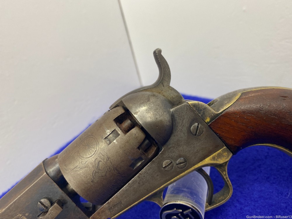 1863 Colt Model 1849 Pocket .31 cal Blue/CCH *AMAZING CIVIL WAR ERA COLT*-img-10