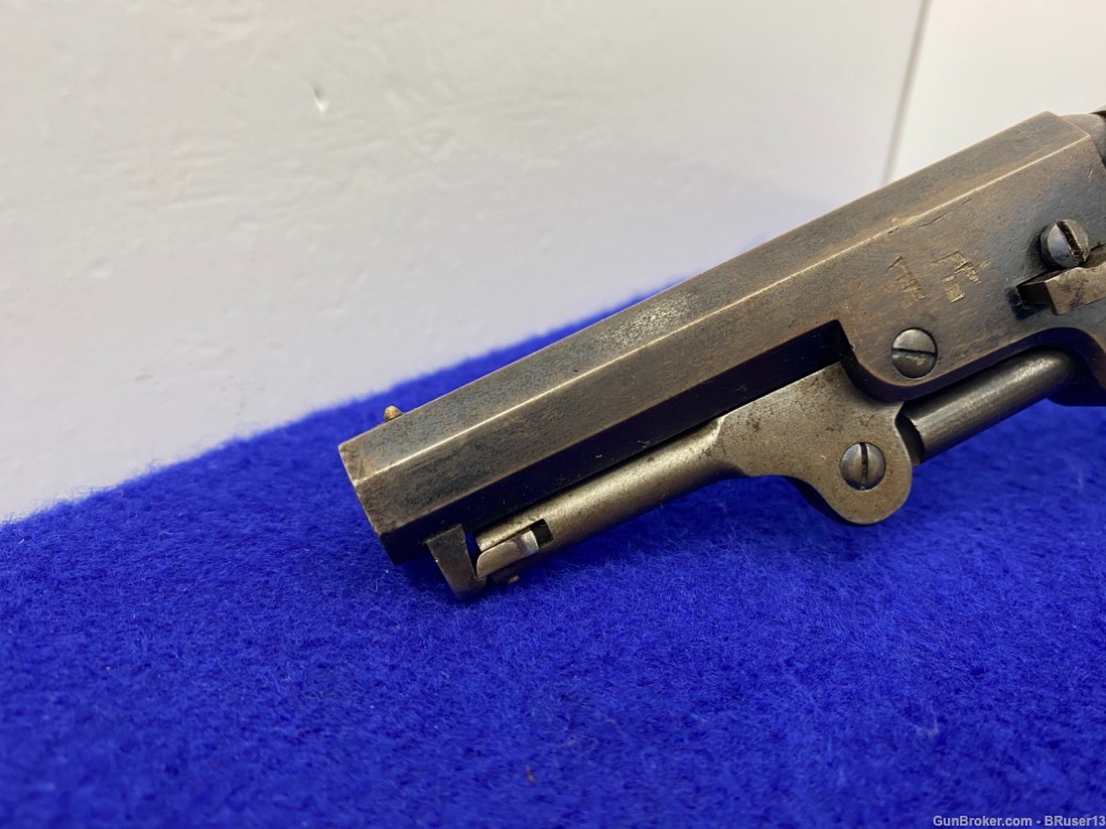 1863 Colt Model 1849 Pocket .31 cal Blue/CCH *AMAZING CIVIL WAR ERA COLT*-img-13