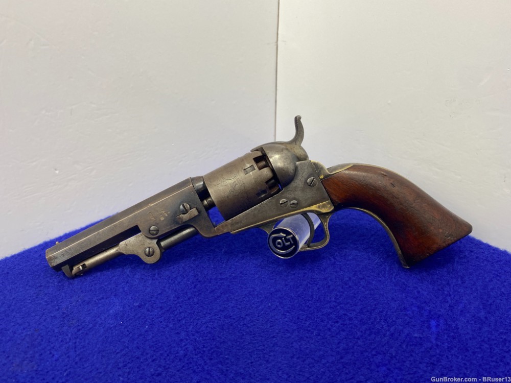 1863 Colt Model 1849 Pocket .31 cal Blue/CCH *AMAZING CIVIL WAR ERA COLT*-img-3