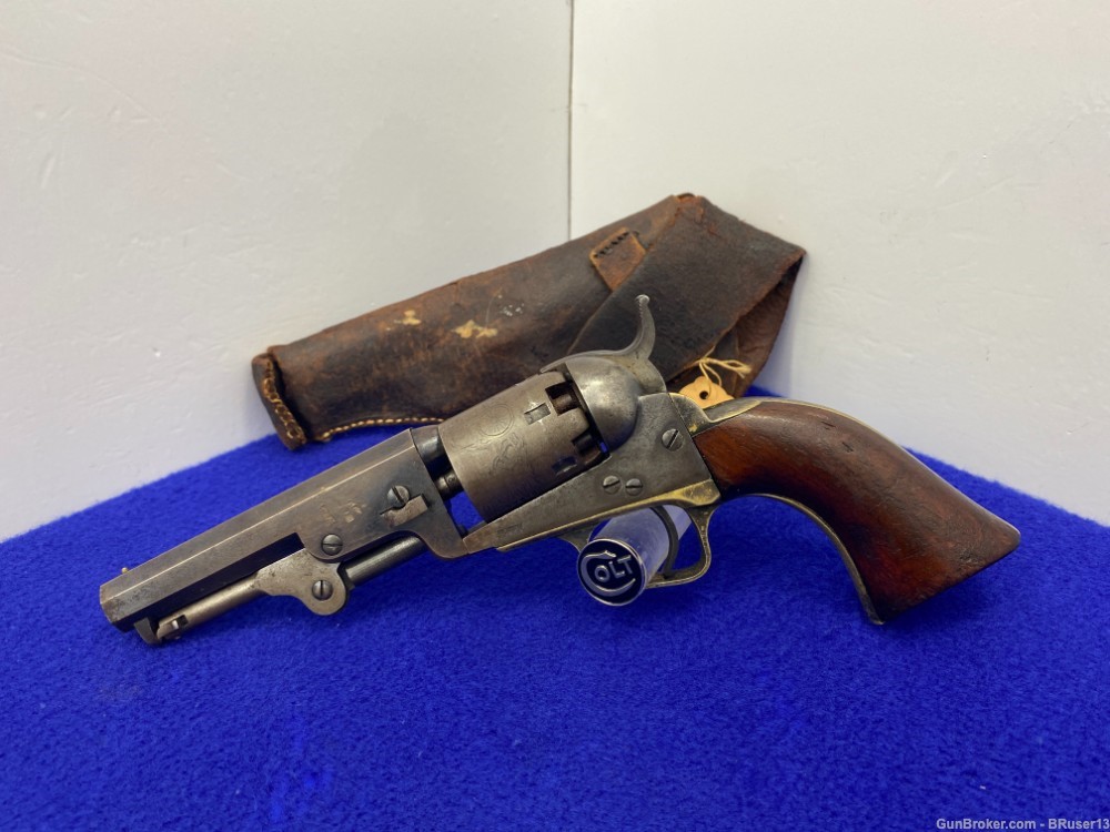 1863 Colt Model 1849 Pocket .31 cal Blue/CCH *AMAZING CIVIL WAR ERA COLT*-img-0