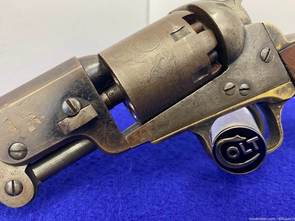 1863 Colt Model 1849 Pocket .31 cal Blue/CCH *AMAZING CIVIL WAR ERA COLT*-img-7
