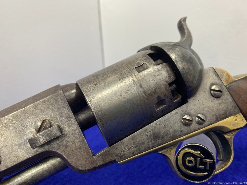 1858 Colt 1851 Navy .36 Cal Blue 7.5" *COLTS TIMELESS PERCUSSION REVOLVER*-img-9