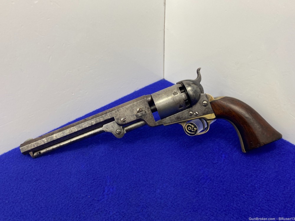 1858 Colt 1851 Navy .36 Cal Blue 7.5" *COLTS TIMELESS PERCUSSION REVOLVER*-img-0