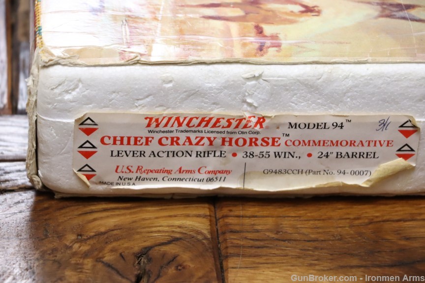 Mint Winchester 1894 Chief Crazy Horse Commemorative 38-55 WCF in Box 94   -img-3