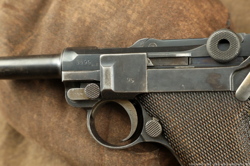 1918 WW1 DWM P08 Luger 9mm Matching Semi Auto Pistol C&R-img-22