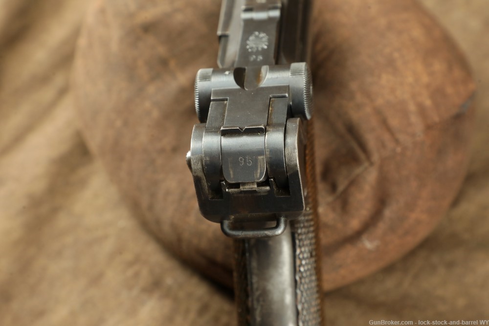1918 WW1 DWM P08 Luger 9mm Matching Semi Auto Pistol C&R-img-25