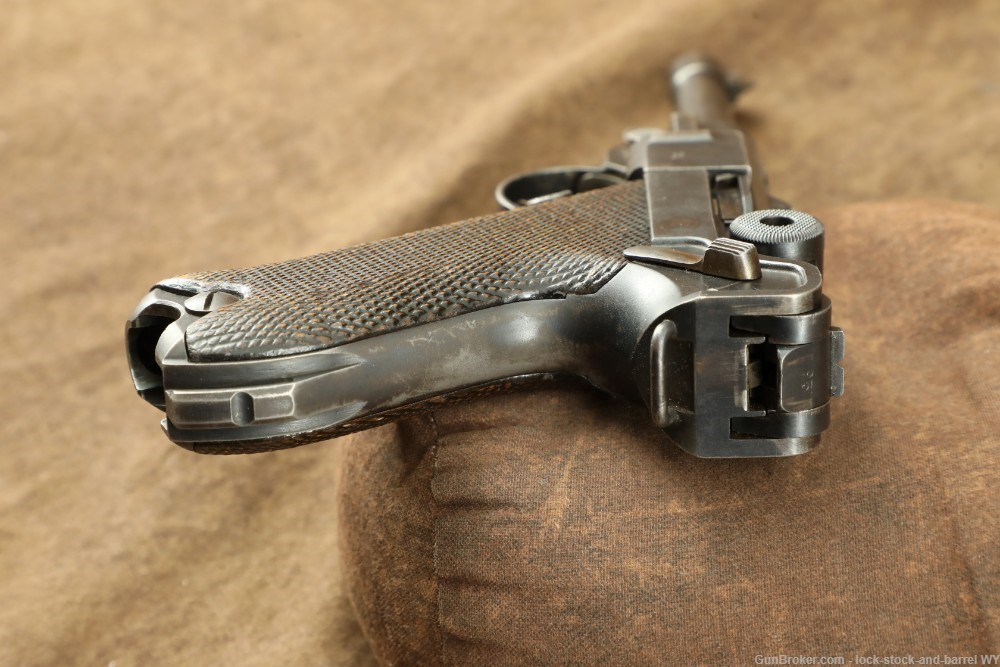 1918 WW1 DWM P08 Luger 9mm Matching Semi Auto Pistol C&R-img-12