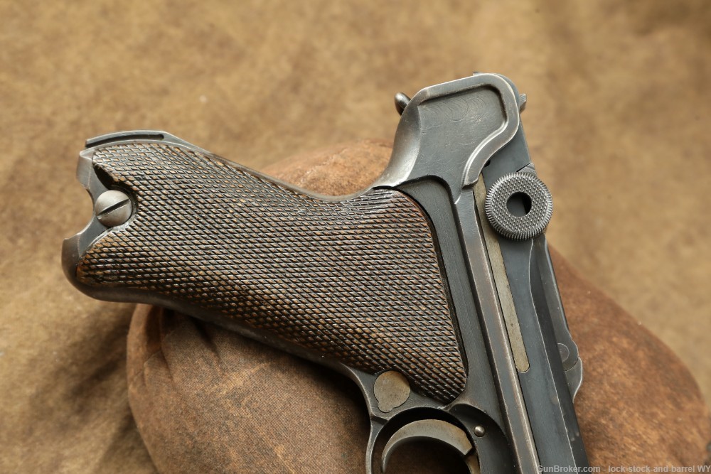 1918 WW1 DWM P08 Luger 9mm Matching Semi Auto Pistol C&R-img-3