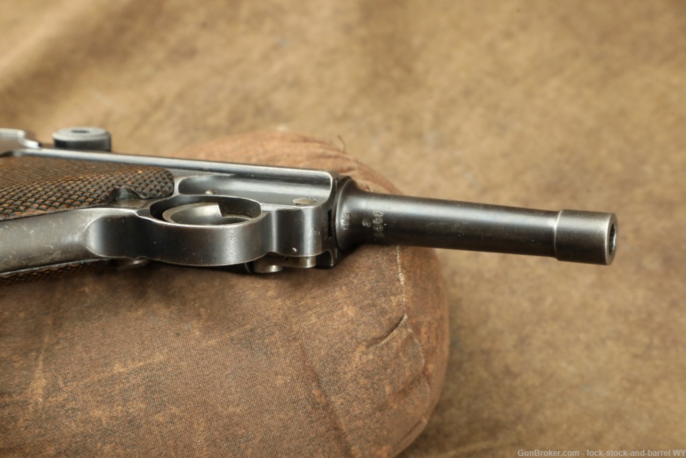 1918 WW1 DWM P08 Luger 9mm Matching Semi Auto Pistol C&R-img-11