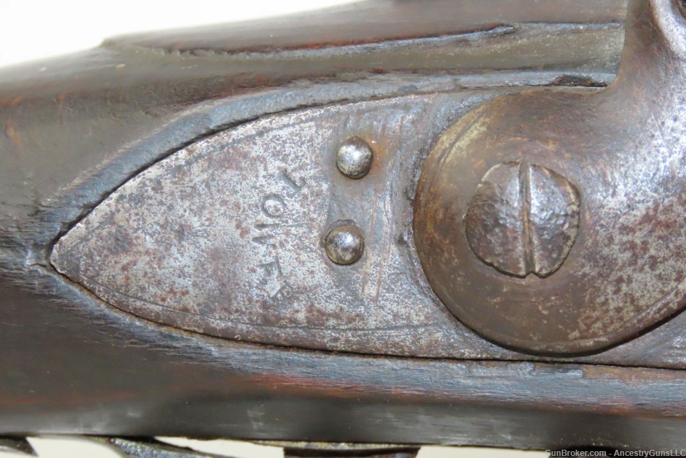 Antique BROWN BESS .75 Flintlock Musket Imperial British NAPOLEONIC WARS   -img-6