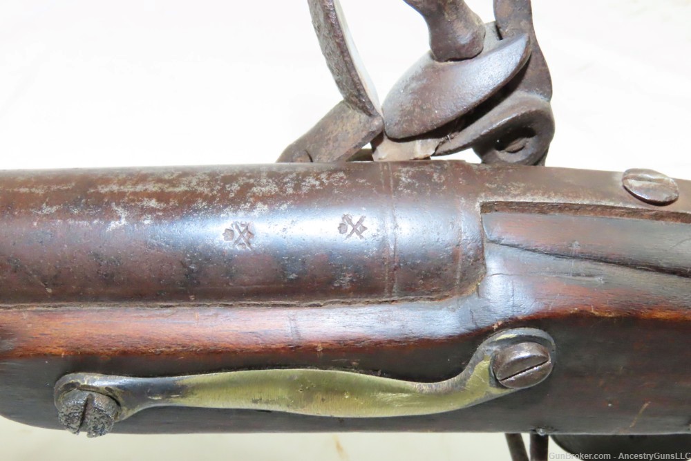 Antique BROWN BESS .75 Flintlock Musket Imperial British NAPOLEONIC WARS   -img-13
