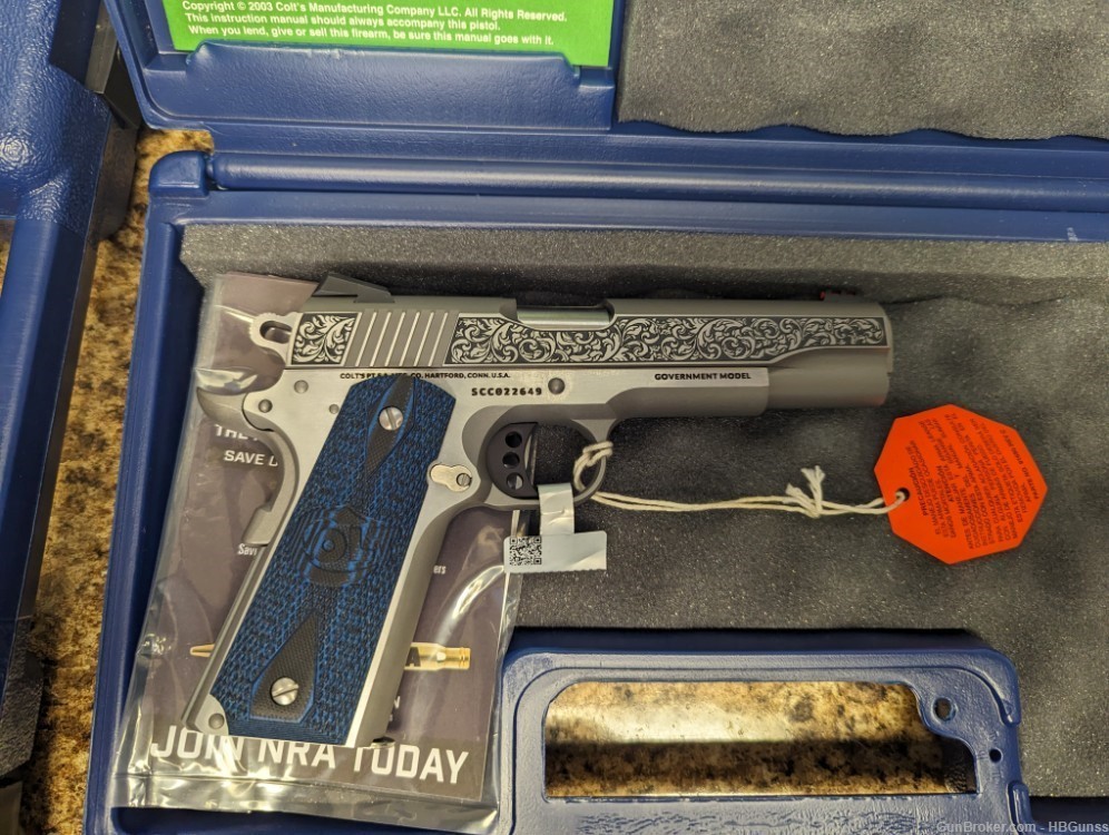 Colt 1911 Government Competition series 45 engraved-img-0