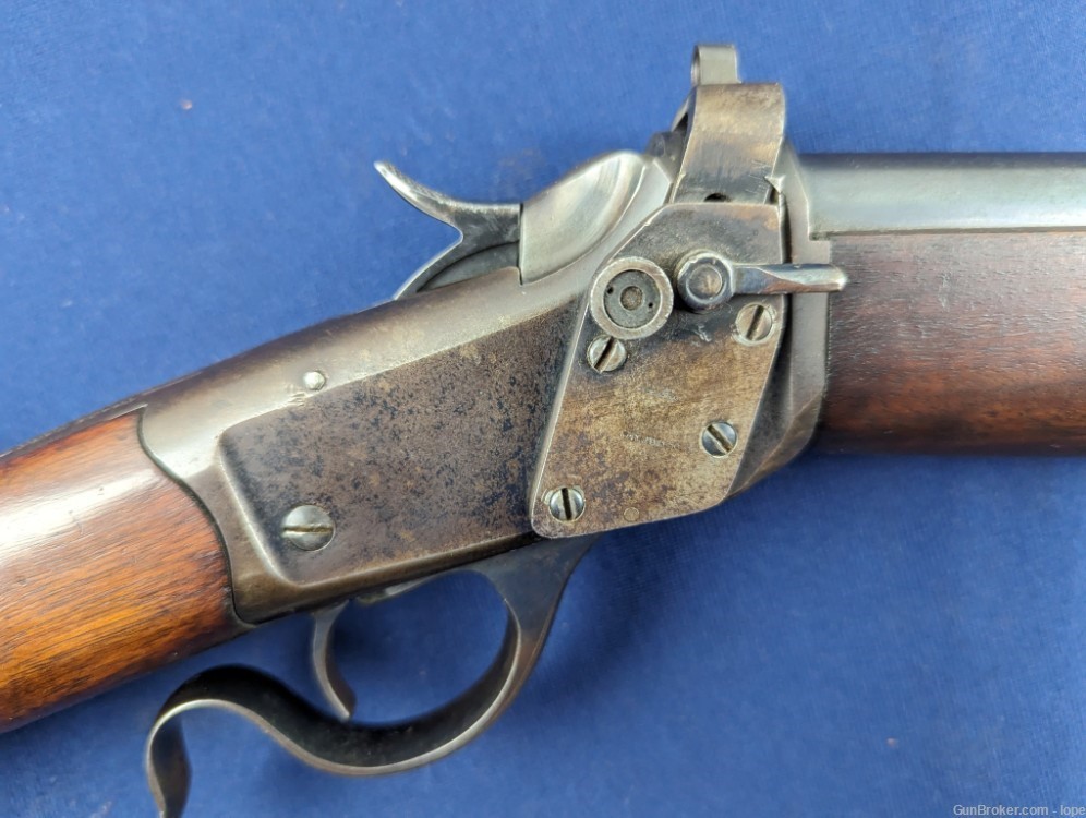 Rare U.S. Mkd. Winchester 1885 .22 Short Military Training Rifle-img-5