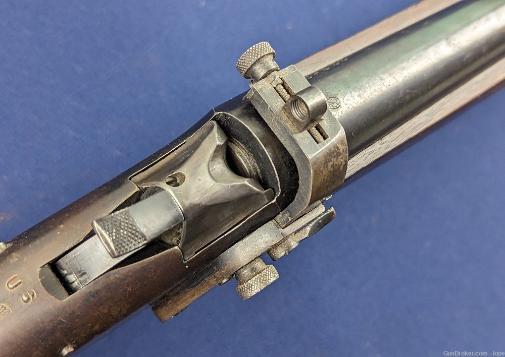 Rare U.S. Mkd. Winchester 1885 .22 Short Military Training Rifle-img-9