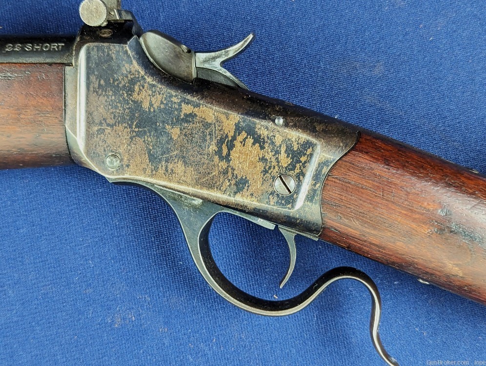 Rare U.S. Mkd. Winchester 1885 .22 Short Military Training Rifle-img-13