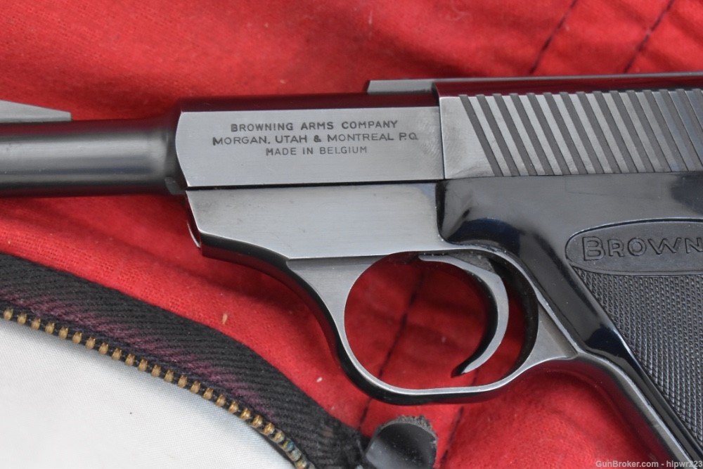 Browning NOMAD .22 LR pistol made in Belgium 1969 with pouch and manual C&R-img-6