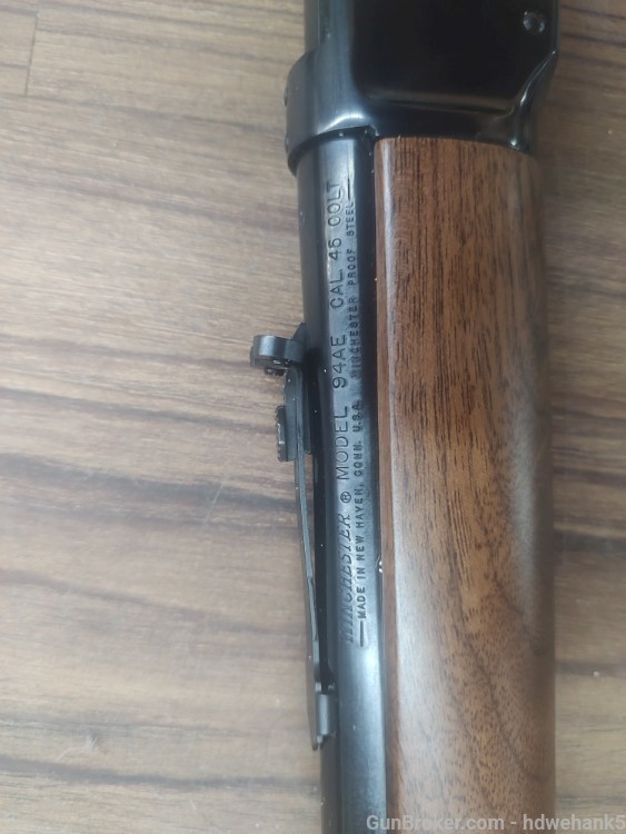 winchester model 94AE wrangler large loop 45 colt rare gun cross bolt safe-img-13