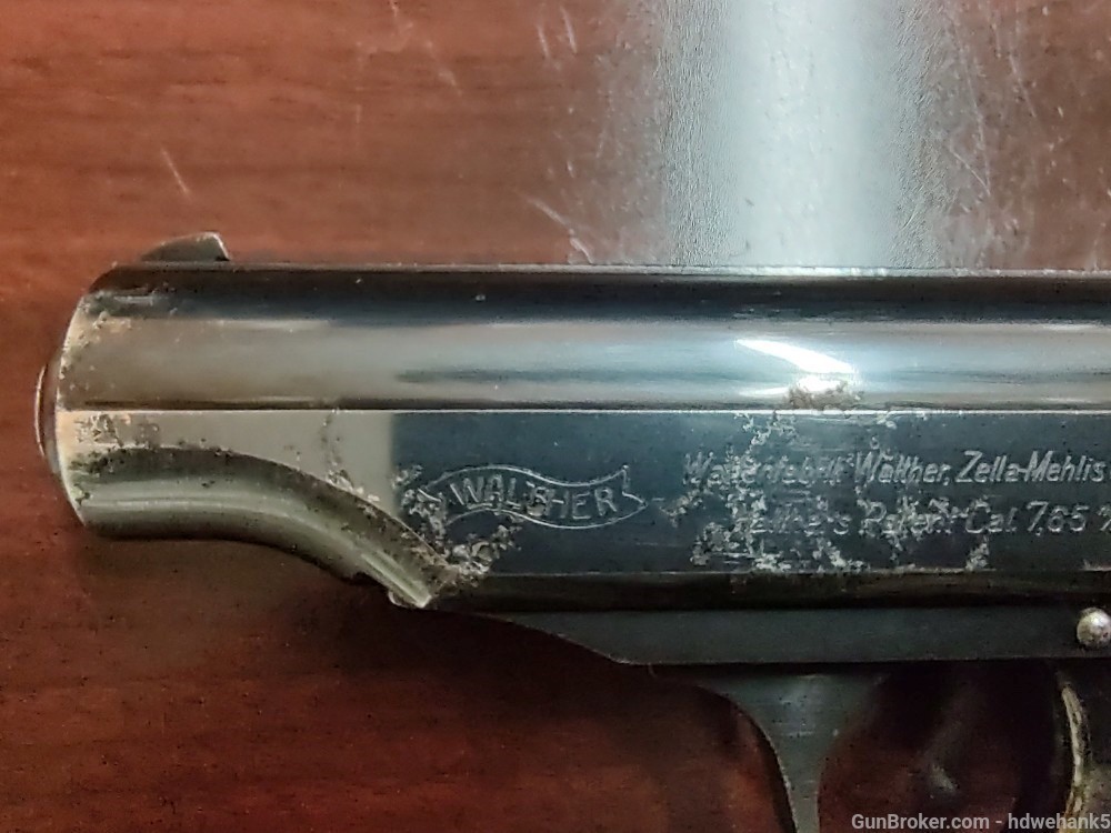 Walther PP 1938 german NSKK motorcade Marking rare gun 7.65  w/ holster -img-5