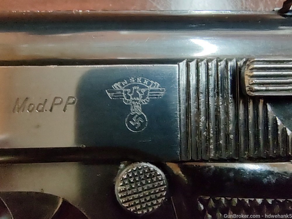 Walther PP 1938 german NSKK motorcade Marking rare gun 7.65  w/ holster -img-6