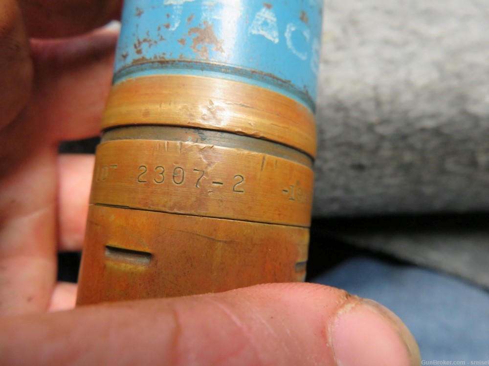 WWII US M55A1 PRACTICE SHELL FOR M4 37MM AUTOMATIC CANNON-DATED 1941-img-12
