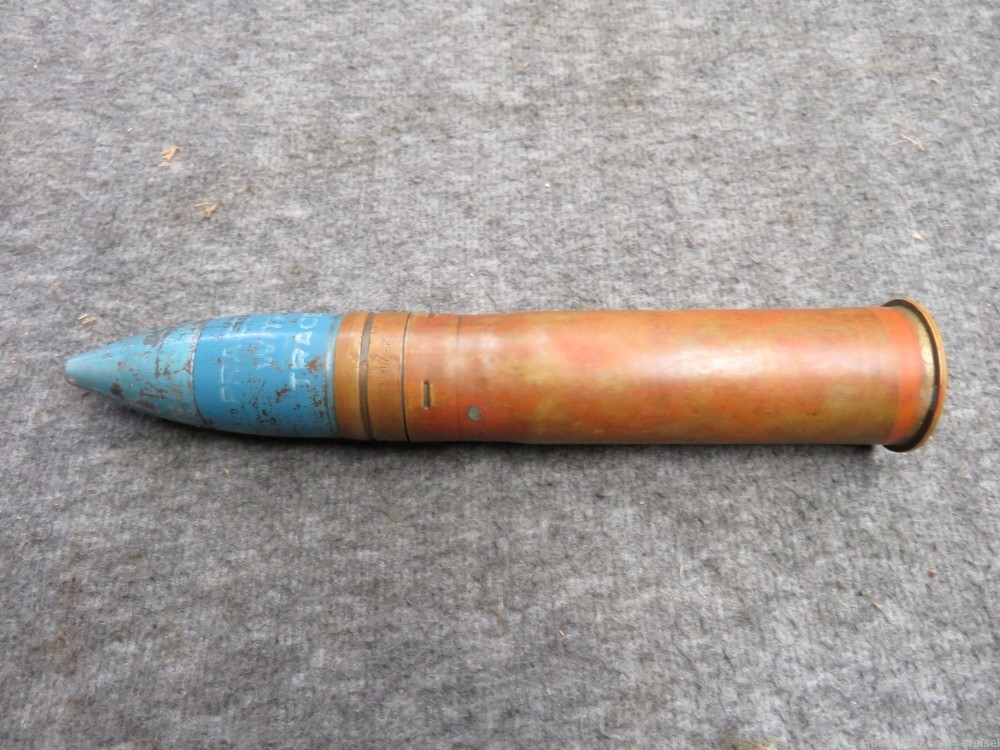 WWII US M55A1 PRACTICE SHELL FOR M4 37MM AUTOMATIC CANNON-DATED 1941-img-2