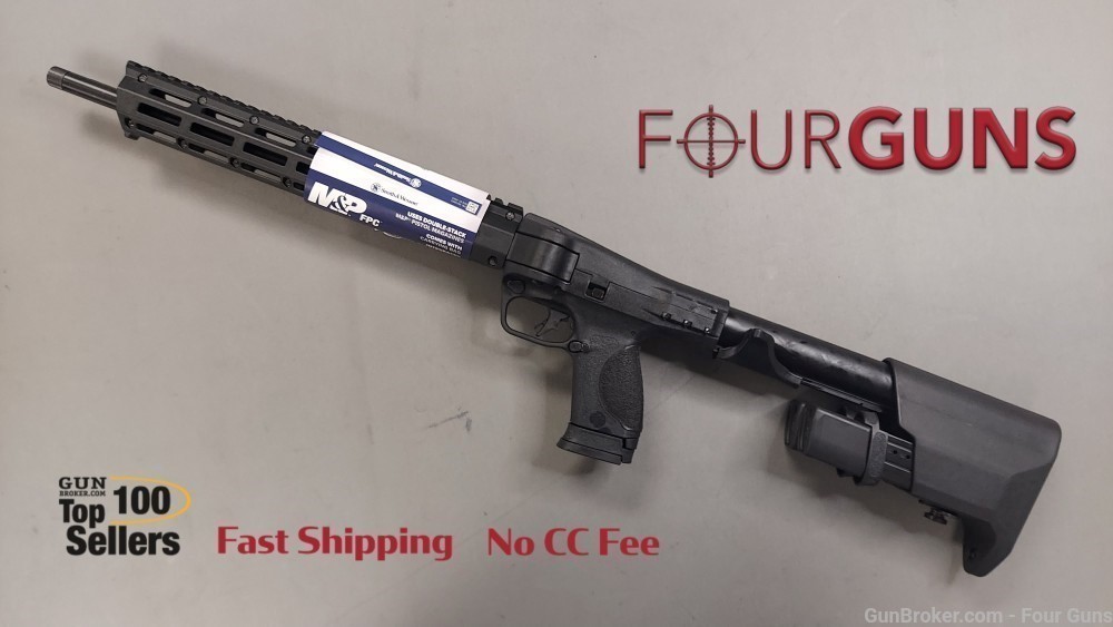 Smith & Wesson M&P FPC 9mm 16.25" Folding Carbine Rifle 17/23 Rd 12575-img-0
