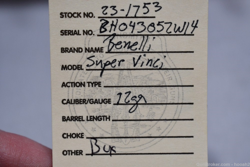 Wonderful Benelli Super Vinci Black Semi Auto Shotgun 3.5" 12 G W Box-img-1