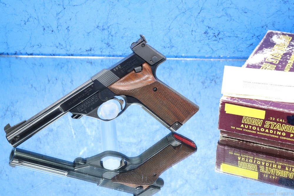 HIGH STANDARD MOD 107 MILITARY SUPERMATIC "CITATION" 22LR MFG 1970 / C&R-img-52