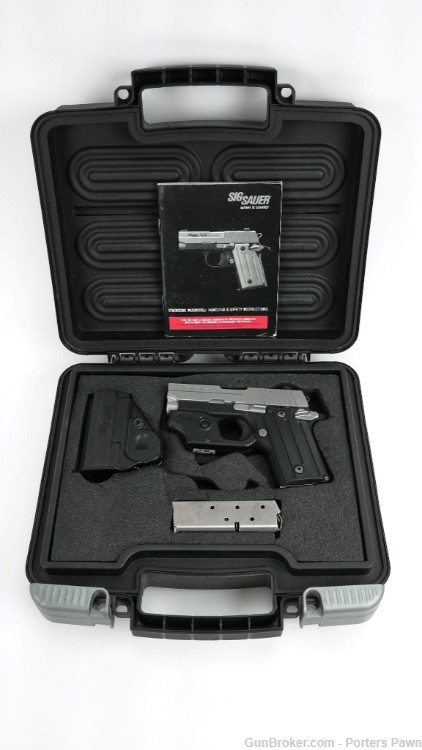 Sig Sauer P238 (.380 ACP) with Holster, laser sight, and extra mags-img-6