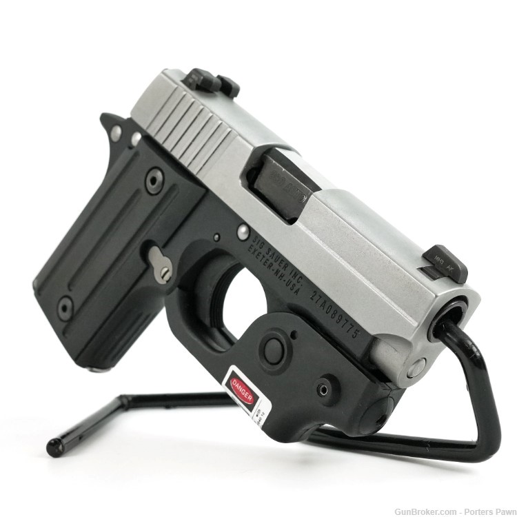 Sig Sauer P238 (.380 ACP) with Holster, laser sight, and extra mags-img-0