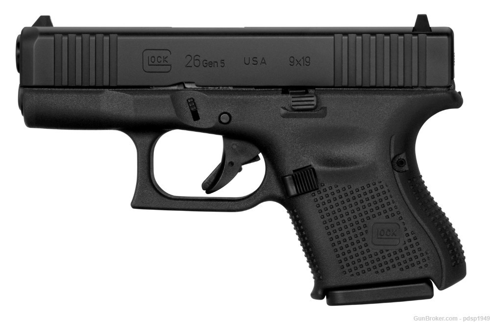 Glock G26 Gen5 9mm 10+1 (3) Mags UA265S201 5.5lb Trigger -img-0