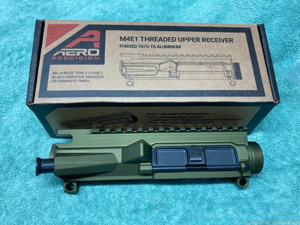 AR-15 Aero Precision assembled M4E1 upper receiver OD Green anodized new-img-0