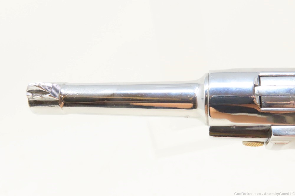 WWII Era DWM 7.65X21mm P.08 GERMAN LUGER Pistol C&R WORLD WAR 2 CHROMED PIS-img-9