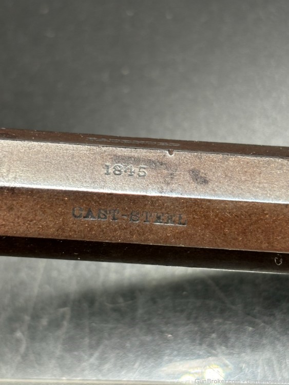Rare Antique Allen's Patent .36cal Bar hammer single shot pistol-img-10