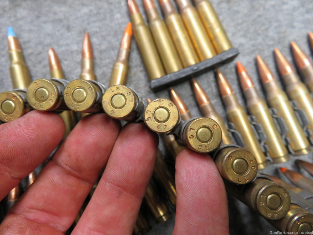 CAN OF 147 RDS US MILITARY 7.62 NATO AMMO-SOME TRACER-img-7