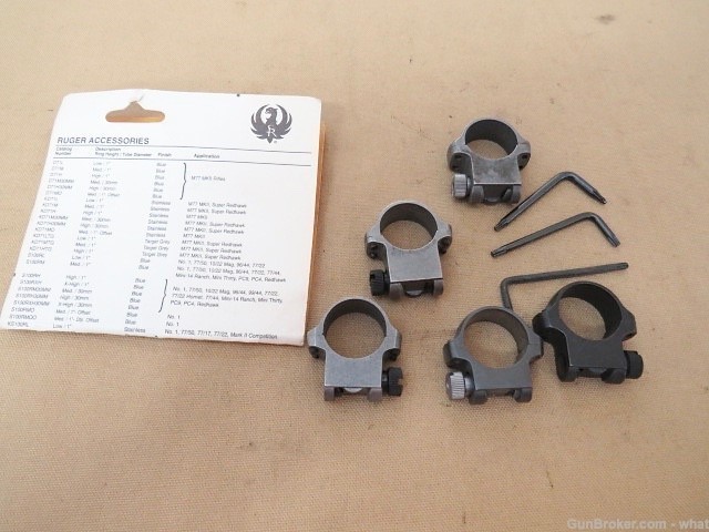 Misc lot of Ruger Rifle Scope Rings-img-0