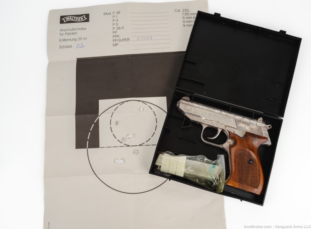 Rare 1981 Factory Engraved Walther PP Super 9x18mm! Collector's Grade! -img-1