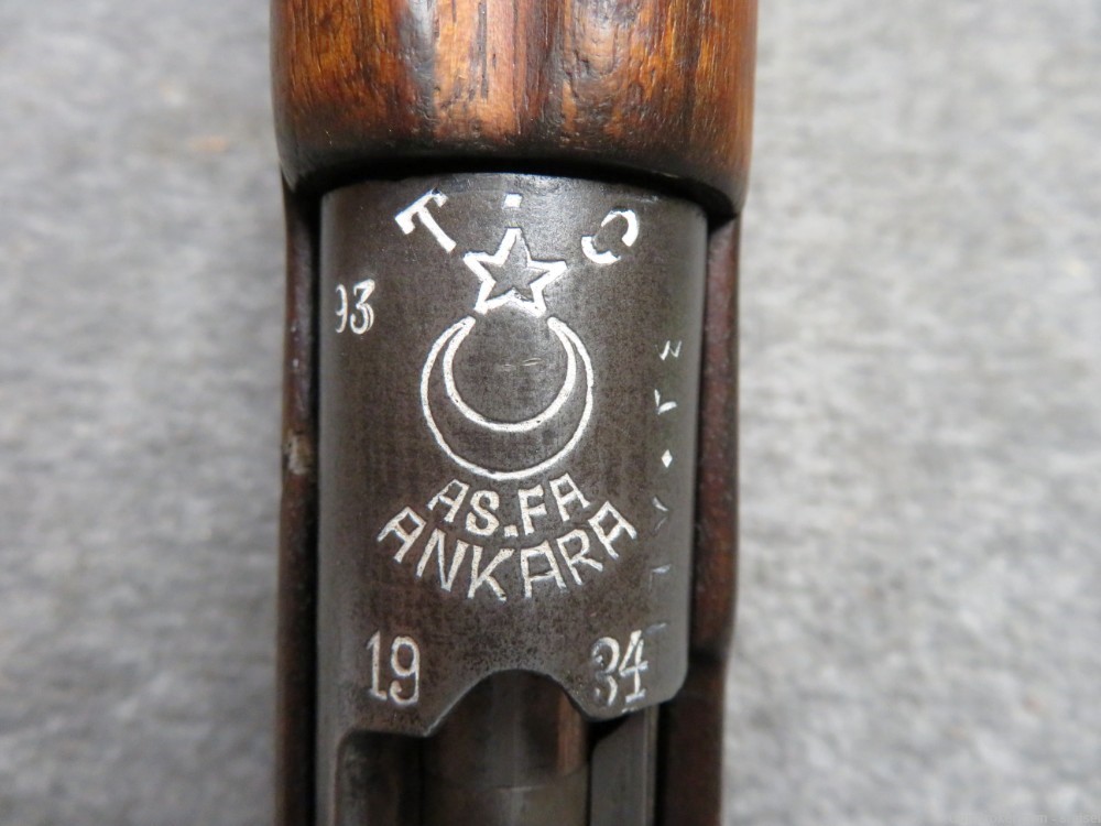 ANTIQUE TURKISH MODEL 1893 MAUSER RIFLE-8MM CALIBER-NICE RECEIVER CREST-img-6