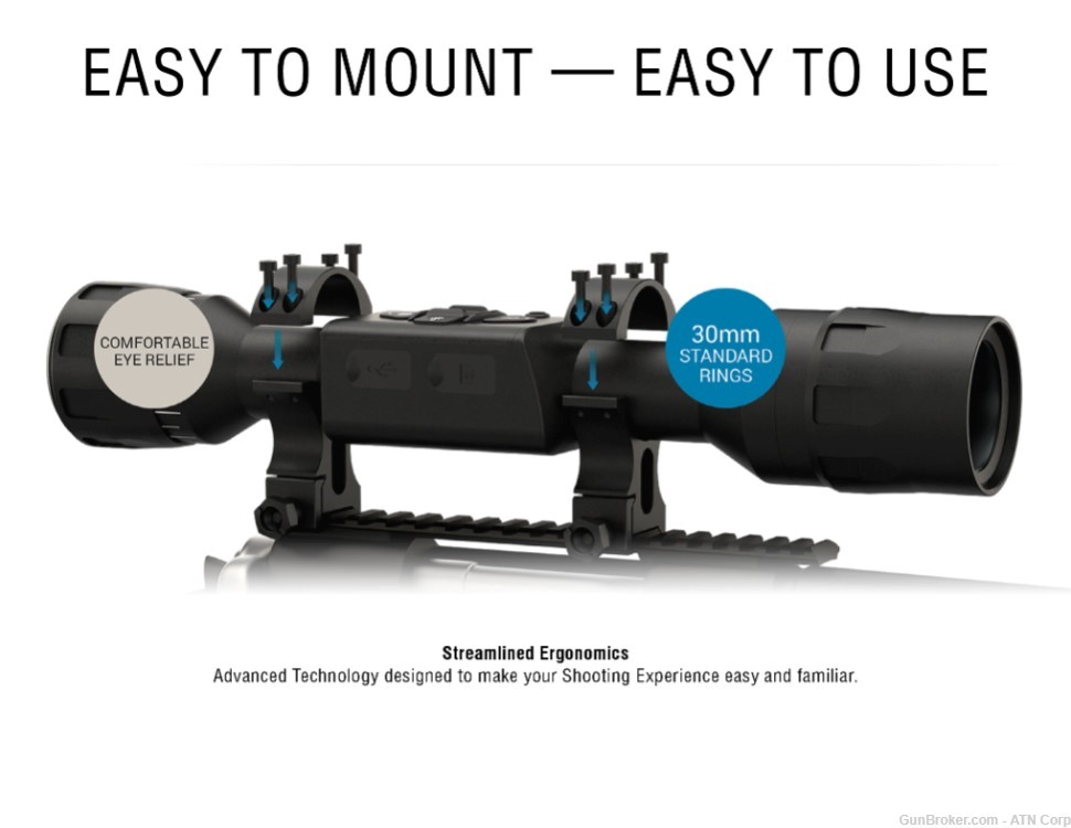 Refurbished ATN X-SIGHT LTV 5-15X Ultra Light Day & Night Vision RifleScope-img-6