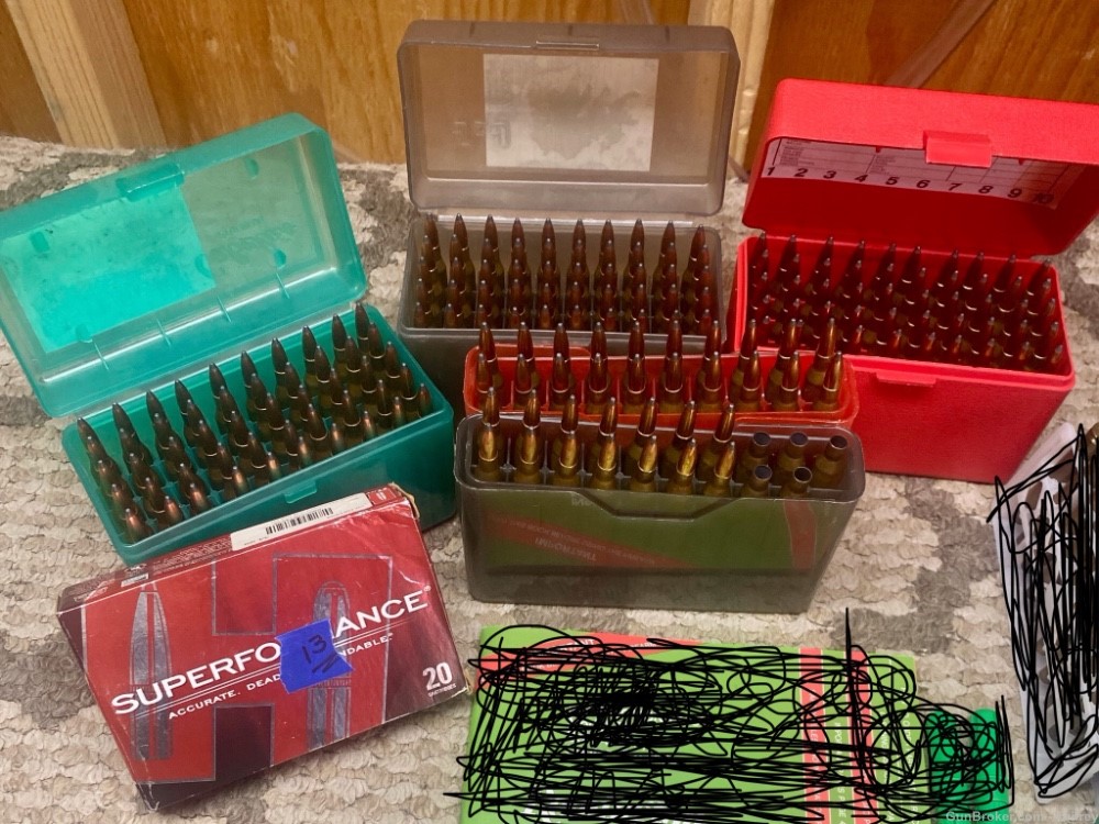 Lot .25-06 ammunition reloading dies Sierra Gameking 117gr -img-0