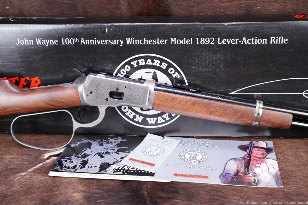 Winchester Model 1892 John Wayne 100th High Grade 18.5" .44-40 Lever Rifle-img-4