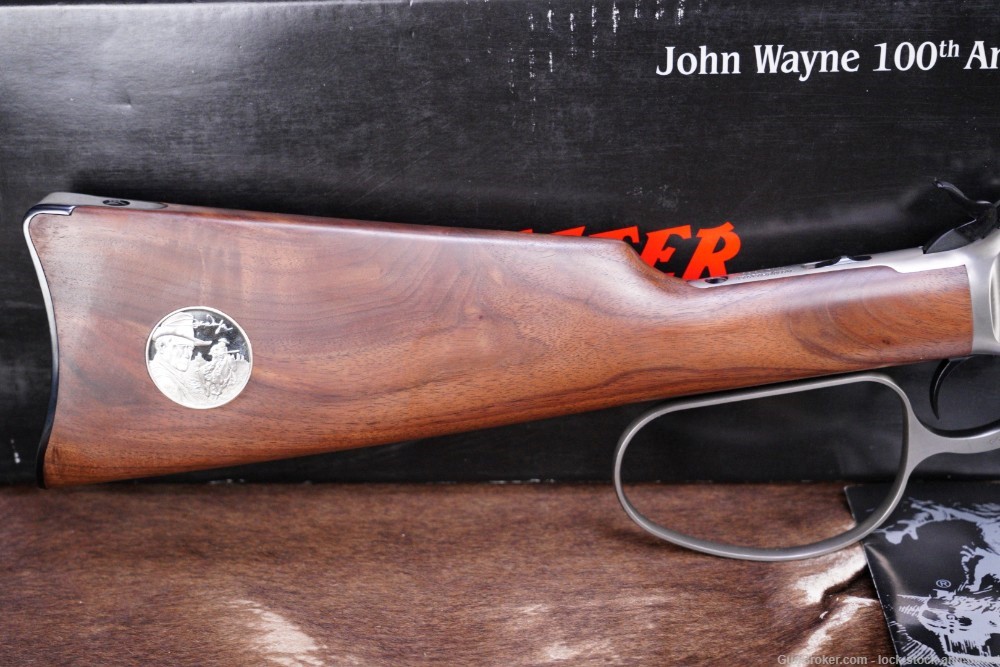 Winchester Model 1892 John Wayne 100th High Grade 18.5" .44-40 Lever Rifle-img-3
