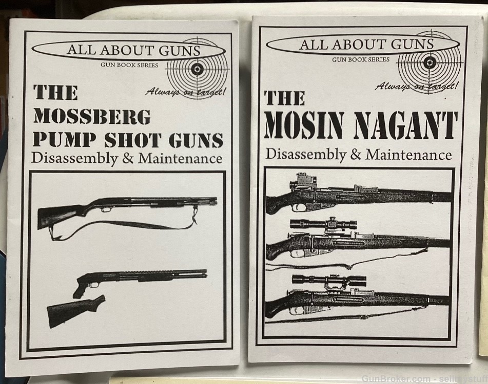 MOSSBERG,MOSIN NAGANT,CZECH,AK-47, CZ-52 , MAUSER CHOOSE 3 booklets -img-1