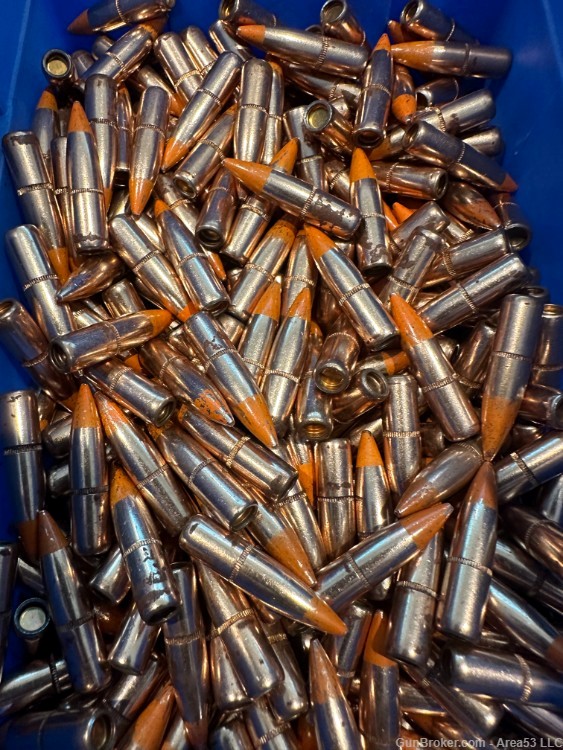 30 Cal Tracer Bullets (Orange Tip) | Machine Pulled (500 count)-img-1