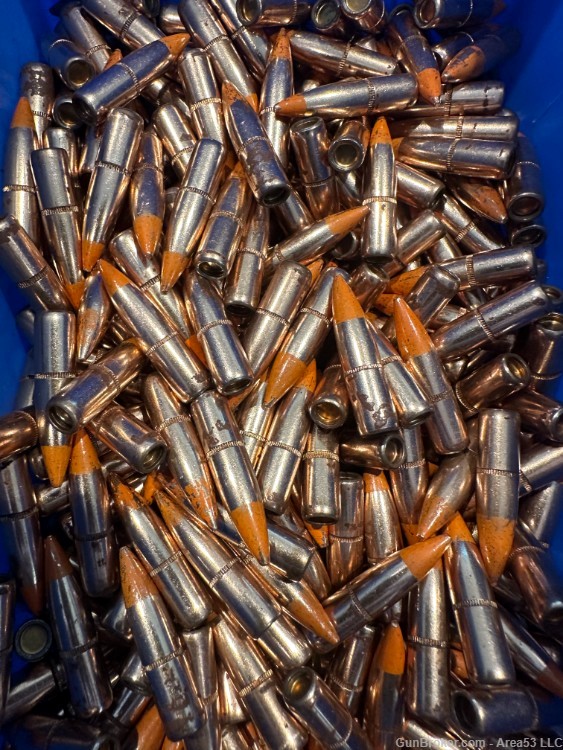 30 Cal Tracer Bullets (Orange Tip) | Machine Pulled (500 count)-img-2